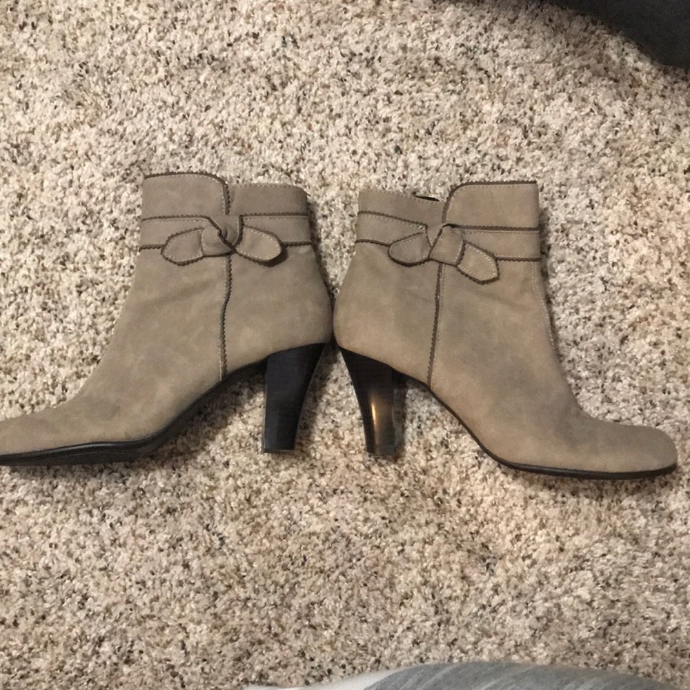 Tan Booties! Size 6.